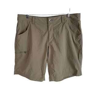 Marmot Hiking Shorts Mens 38 Brown Nylon Blend Stretch Outdoor Wicking Quick Dry